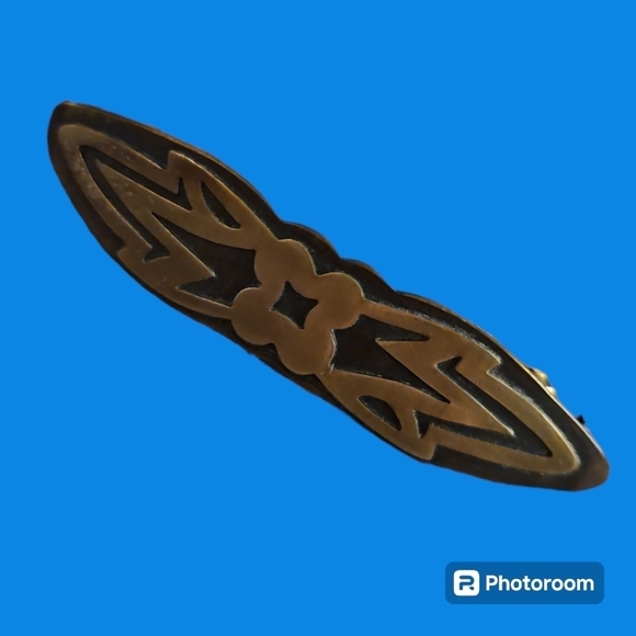 Vintage Metal Cutout Barrette - Picture 1 of 5